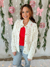 Callie Chunky Knit Cardigan in Cream