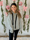 Karina Hooded Sweater in Heather Grey