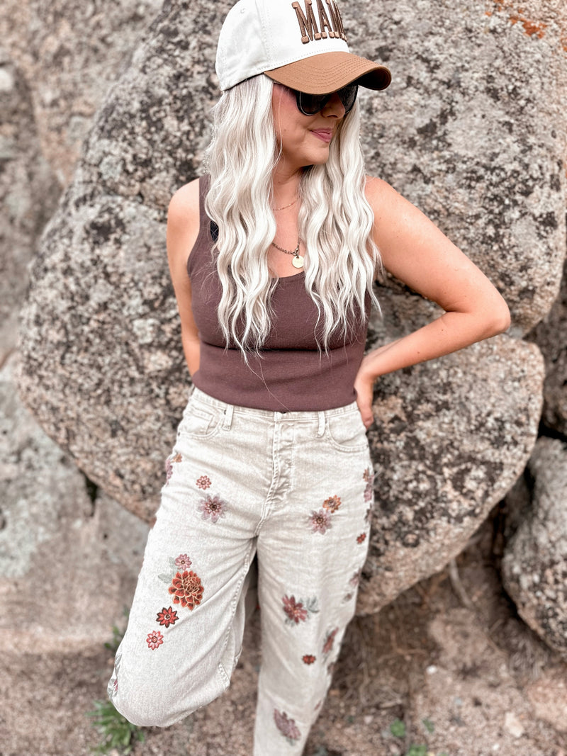Cass Embroidered Pants