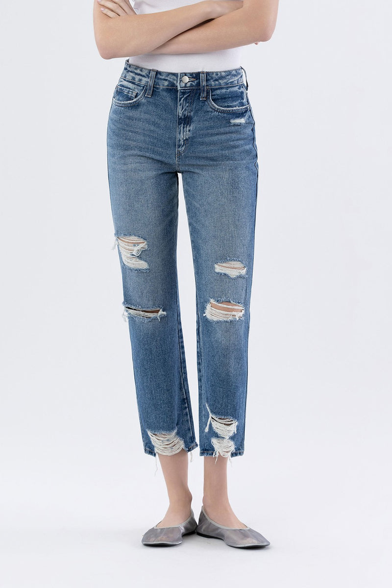 Lewis Super High Rise Straight Jeans