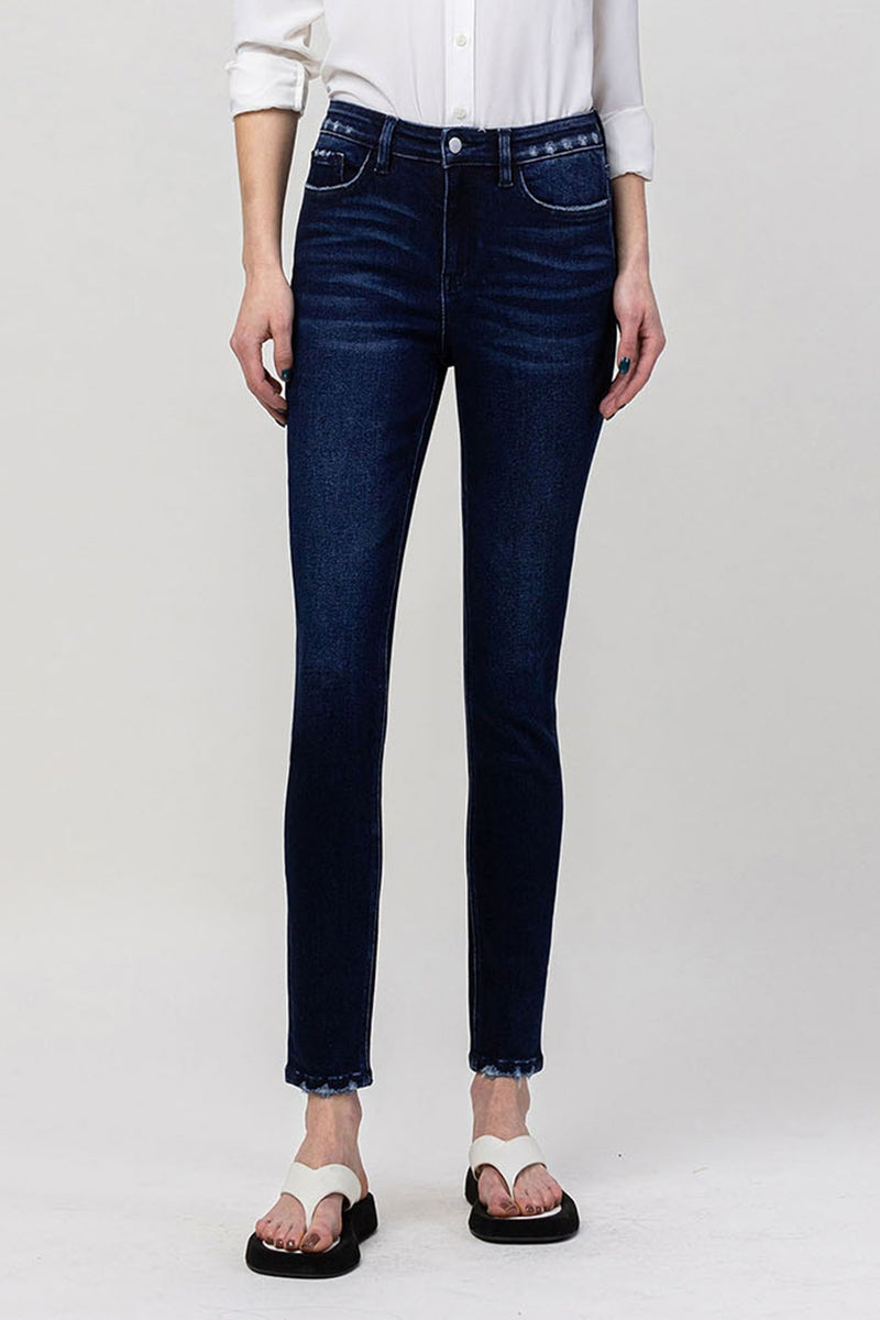 Flying Monkey High Rise Dark Ankle Skinny