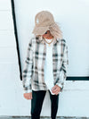 Adelaide Plaid - Charocal & Cream