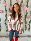 Bobby Sweater in Christmas Stripe