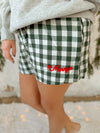 Merry Boxer Shorts in Green Plaid
