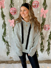 Karina Hooded Sweater in Heather Grey