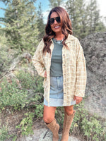 Honey Plaid Button Down - Butter