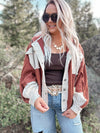 Sasha Hooded Jacket in Brick