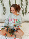 Holly Jolly Embroidered Sweatshirt