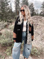 Jacee Jacket in Black Floral