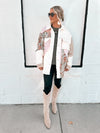 Kalena Jacket in Cream & Pink