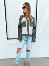Iris Jacket in Charcoal Floral
