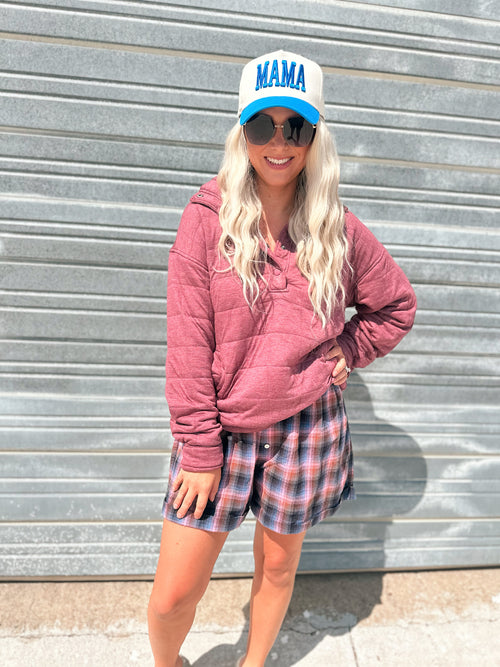 Free People Sunday Afternoon Boxer - Pink Combo