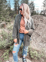 Jaymes Sweater Cardigan - Dusty Olive