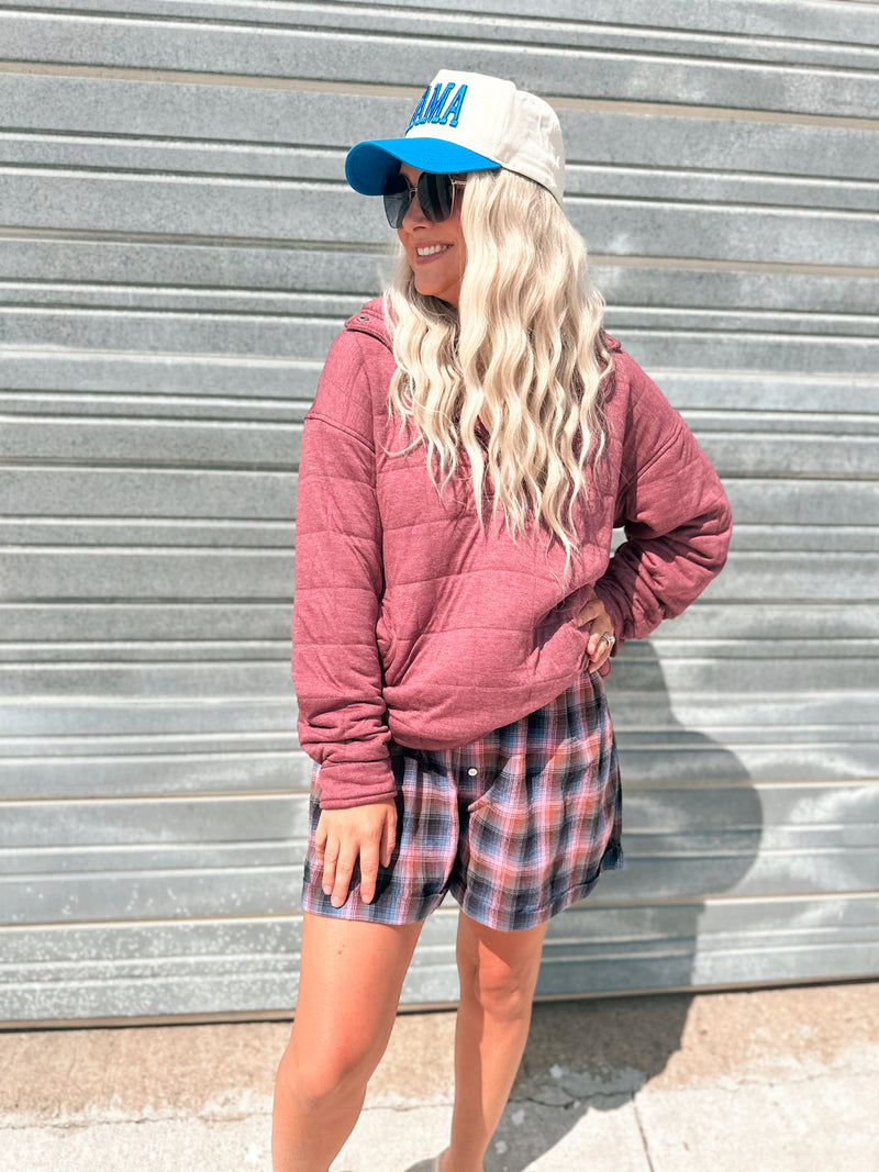 Indiana Pullover in Rose Heather