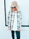 Adelaide Plaid - Charocal & Cream