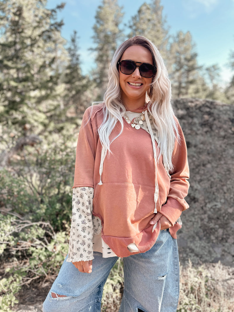 Bree Sweatshirt in Terracotta