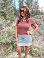Tanner Tee in Espresso
