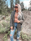 Jaymes Sweater Cardigan - Dusty Olive