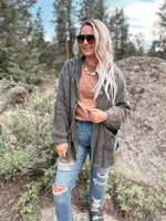 Jaymes Sweater Cardigan - Dusty Olive