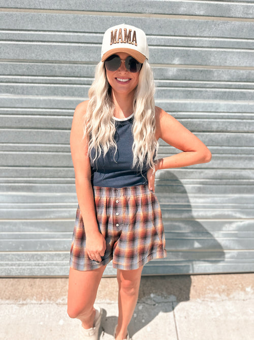 Free People Sunday Afternoon Boxer - Brown Combo