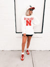 Nebraska Guccio White Sweatshirt