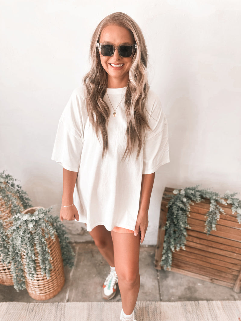 Teagan Tee in Off White