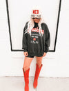Nebraska Huskers Letterman Charcoal Chrome Sweatshirt