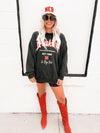 Nebraska Huskers Letterman Charcoal Chrome Sweatshirt