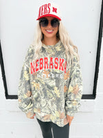 Nebraska Huskers Camo Sweatshirt
