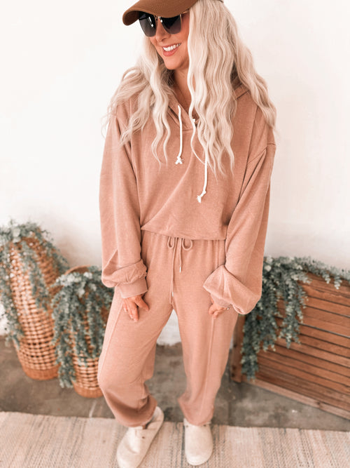 Kati Hoodie in Dark Taupe