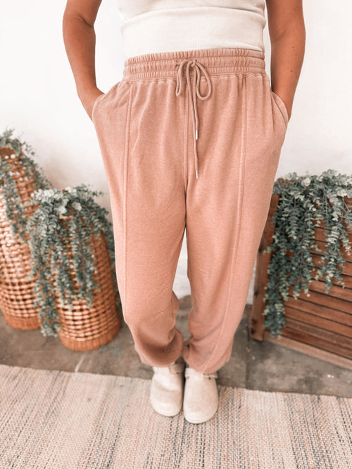 Marlie Jogger in Dark Taupe