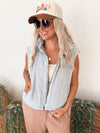 Brina Vest in Light Denim