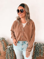 Billy Cardigan Sweater in Chestnut