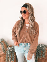 Billy Cardigan Sweater in Chestnut