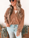 Billy Cardigan Sweater in Chestnut