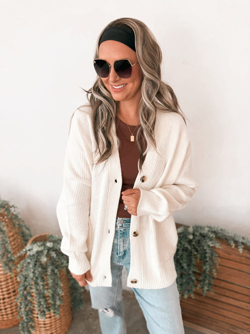 Phillip Cardigan in Cream