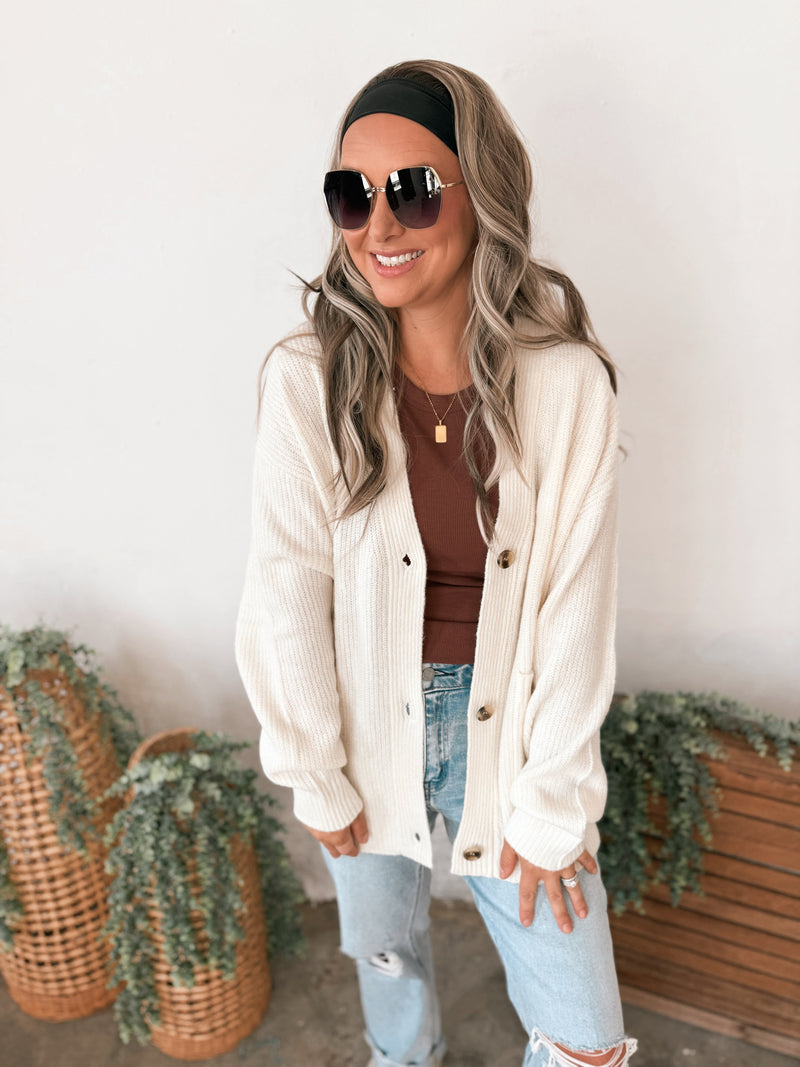 Phillip Cardigan in Cream