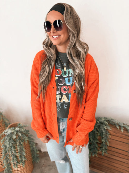 Phillip Cardigan in Orange