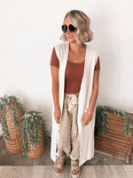 Kyler Long Vest in Champagne