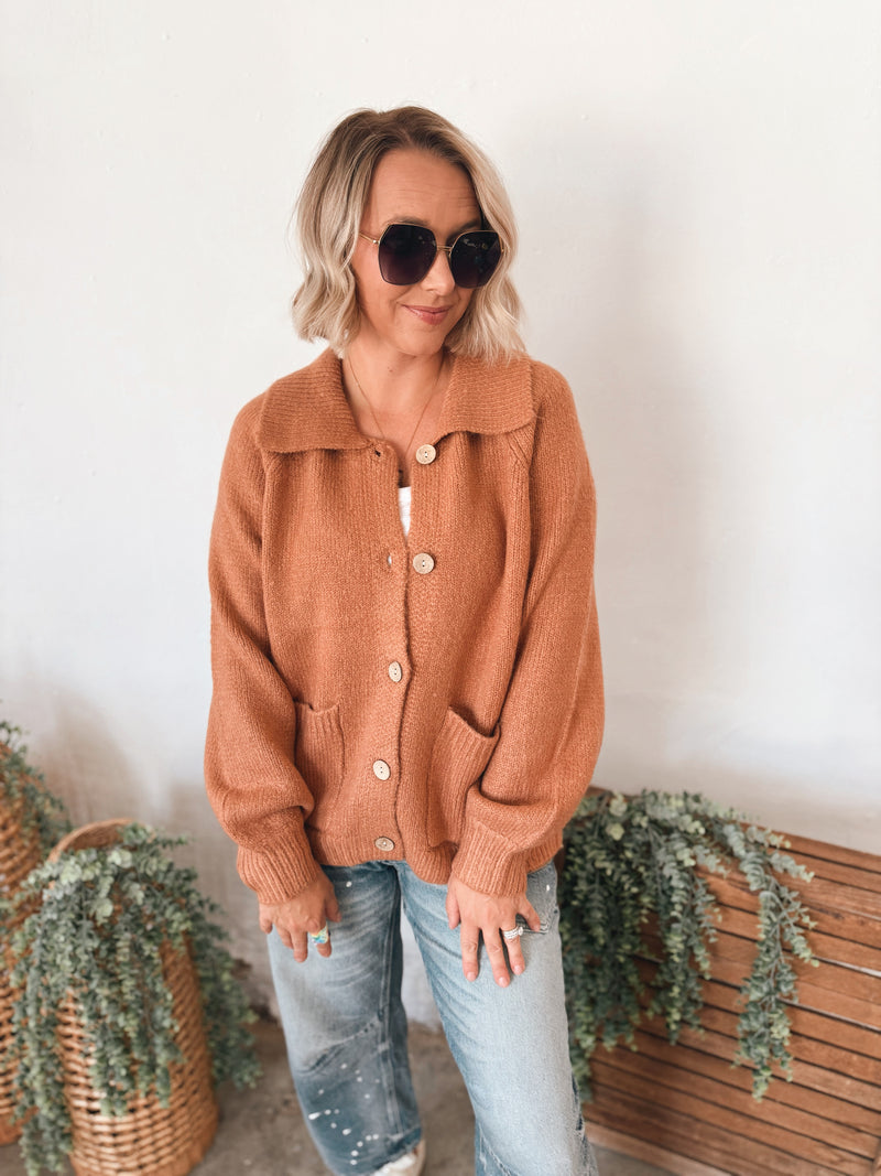 Bobbi Cardigan in Camel