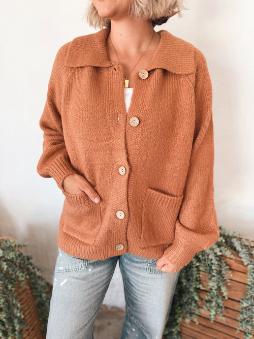 Bobbi Cardigan in Camel