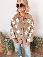 Mira Cardigan in Mocha Floral