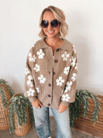 Mira Cardigan in Mocha Floral