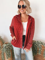Tina Quilted Jacket in Burgundy