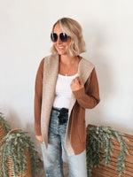 DeDe Double Cardigan in Camel