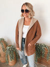 DeDe Double Cardigan in Camel