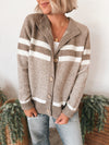 Sienna Cardigan in Mocha Stripe