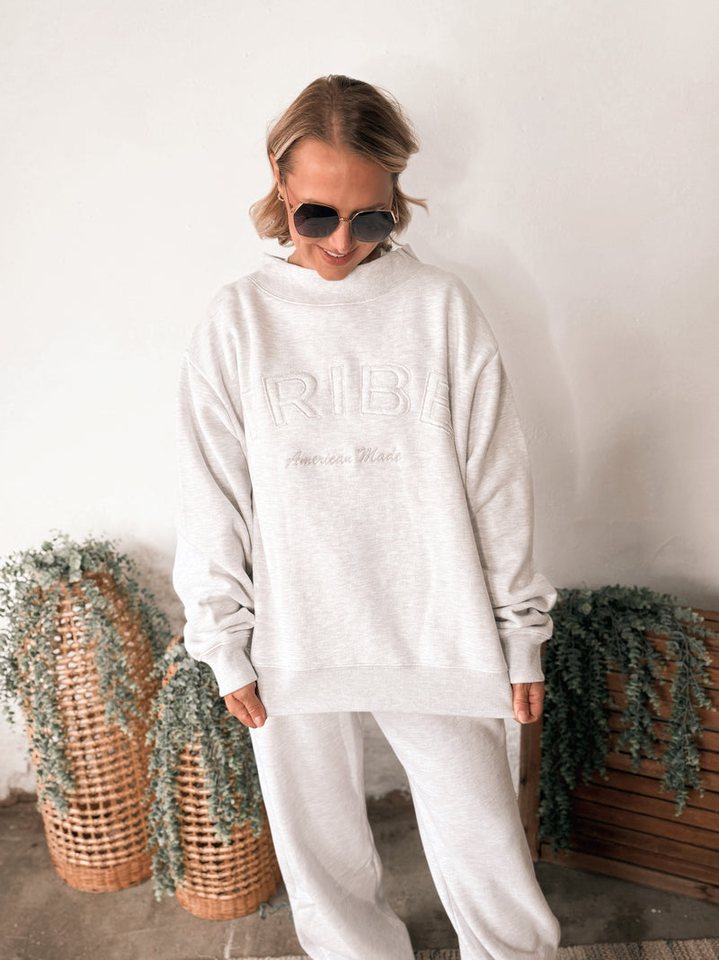 Tribe Kelley Legacy Mockneck in No.2 Grey