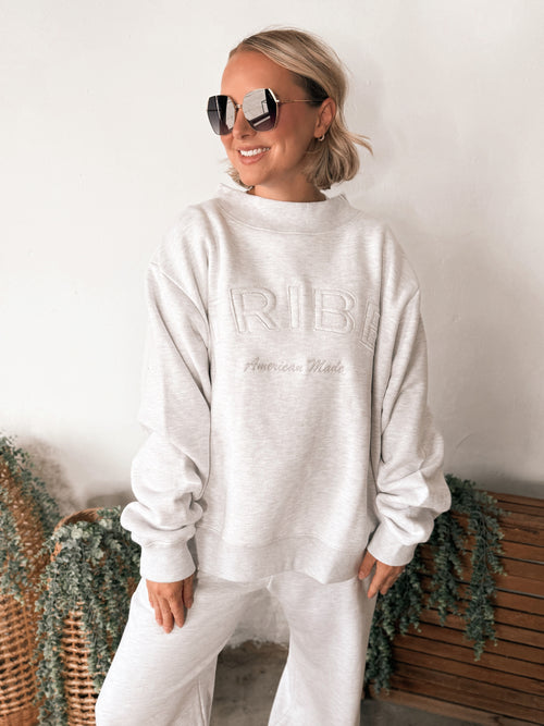 Tribe Kelley Legacy Mockneck in No.2 Grey