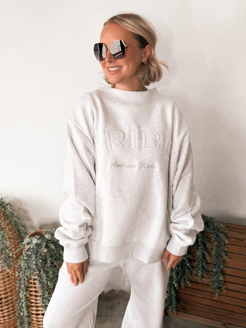 Tribe Kelley Legacy Mockneck in No.2 Grey
